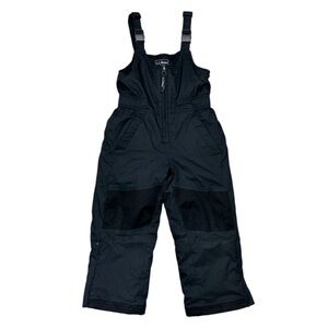 L.L. Bean Snow Bibs Size 4 Black